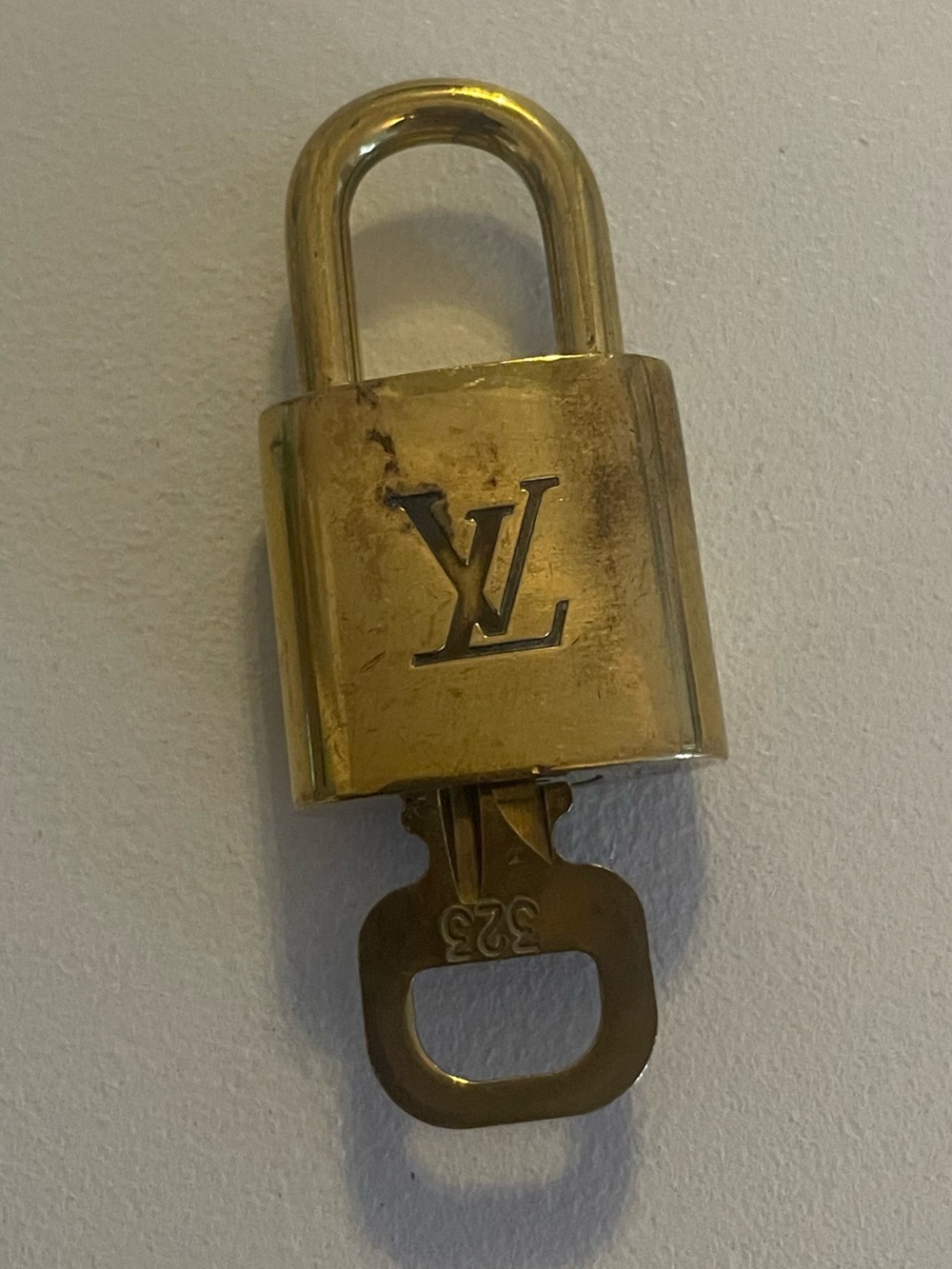 Authentic Louis Vuitton Padlock with Key #323